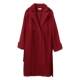 Red over-knee new winter zodiac woolen jacket