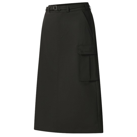 FILA 斐乐官方女士梭织裙2025冬季新款户外运动基础半身裙一步裙