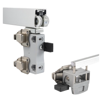 Walk-in metal wardrobe cloakroom folding sliding door hanging sliding track wall wardrobe folding door hardware accessories