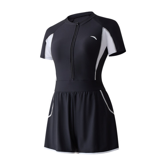 Anta one-piece short-sleeved swimsuit swimsuit swimsuit