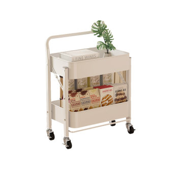 Foldable mobile trolley shelf floor-to-ceiling bedroom