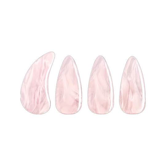 弹古筝指甲儿童玳瑁色平面成人专业演奏级小号中薄款义甲指片胶布