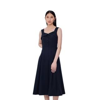 CONATUS/珂尼蒂思A字连衣裙夏季新款优雅大气修身仙女裙