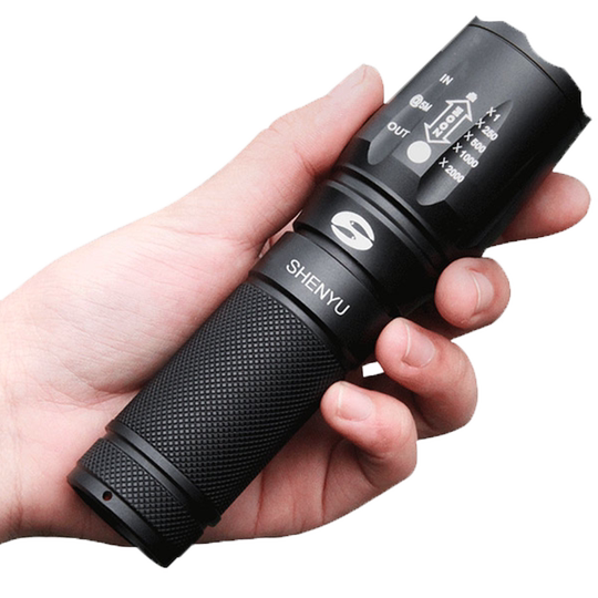 Shenyu super bright long range outdoor rechargeable flashlight