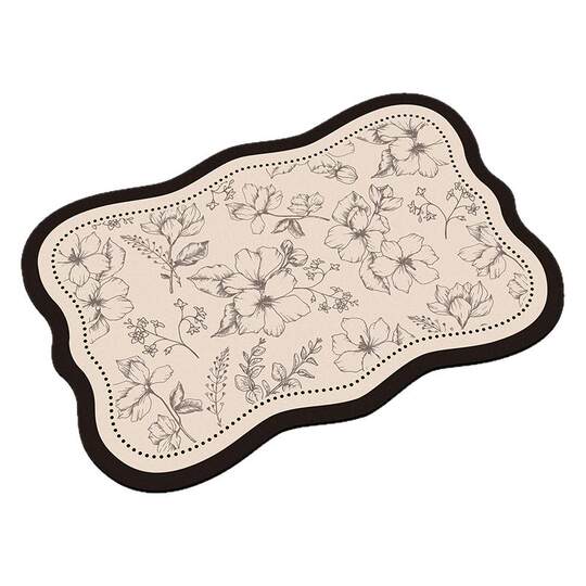 Diatom mud water-absorbent, quick-drying, non-slip bathroom floor mat
