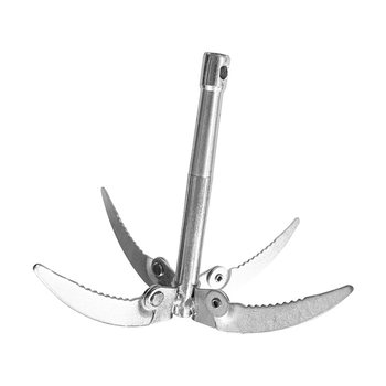 Outdoor water grass knife mowing knife fishing artifact fishing gear fishing supplies stainless steel folding anchor knife drawing hook