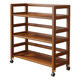 The best-selling walnut color solid wood storage rack on the entire network