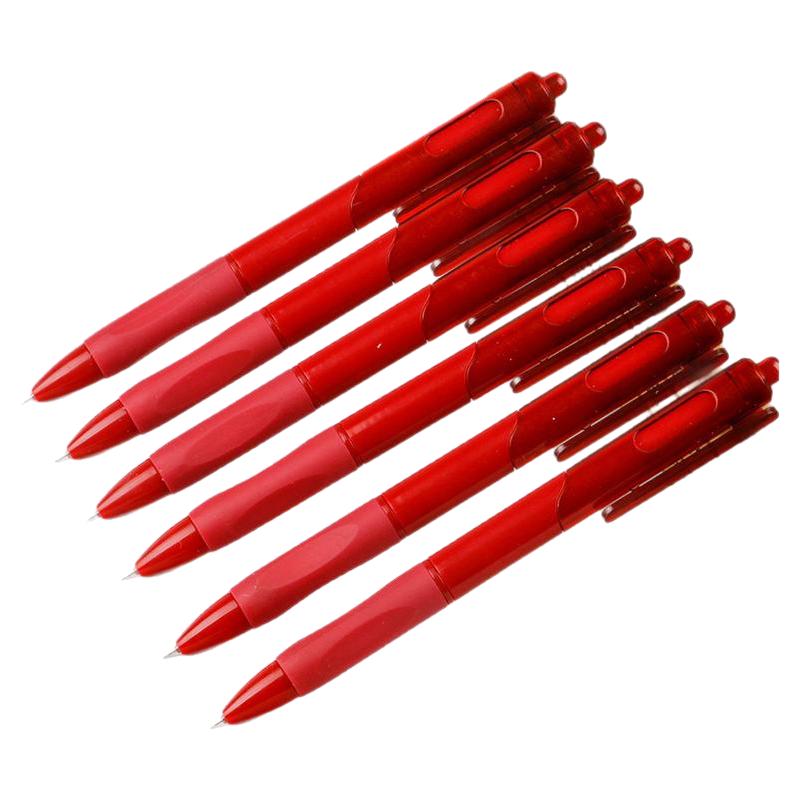 Red quick-drying red pen press gel pen