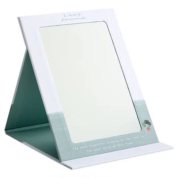 Desktop makeup mirror tabletop standable female small mirror student