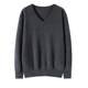 Tongyue 100% pure cashmere sweater men's V-neck sweater
