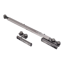 Yajie two-way damping buffer wooden door aluminum frame door sliding door hanging wheel kitchen sliding door hanging rail track guide pulley