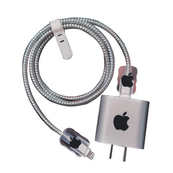 Charger protective case suitable for apple 17air data cable protection case iphone16promax charging head protection case simple and advanced 15 mobile phone charging cable winder anti-broken silicone Charger protective case suitable for apple 17air data cable protection case iphone16promax charging head protection case simple and advanced 15 mobile phone charging cable winder anti-broken silicone