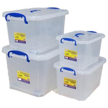 Hengda multifunctional storage box transparent plastic box storage box organizer toy box ກ່ອງເກັບຮັກສາຂະຫນາດໃຫຍ່ພິເສດລົດ