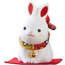 (Self-operated) Japanese Pharmacist Kiln Zodiac Rabbit Lucky Ceramic Ornament New Year Gift Birthday Gift Mascot