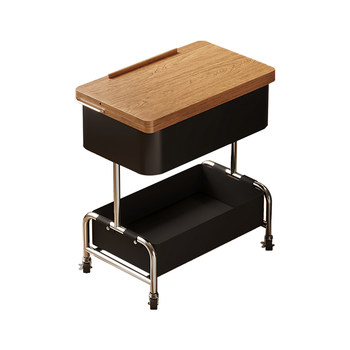 Multifunctional rotating coffee table with small table light luxury and high-end feeling