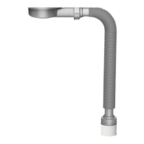 Ceramic basin laundry basin kitchen sink drain pipe accessories space saving height only 45mm sink drain