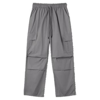 Lightweight elastic waist american style trousers