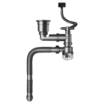 Sink sink drain pipe accessories single sink kitchen sink sink sink drain pipe full set universal