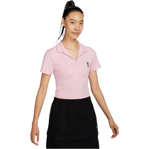 (Self-operated) nike Nike short-sleeved POLO shirt womens summer deep V lapel short sports T-shirt HJ6852-663