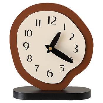 Creative desktop clock pendulum electronic clock display alarm clock high-value table clock bedside digital clock ornaments