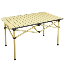 Tableau extérieur Aluminium Alliage doeufs Table de roulement Matériel de camping portatif Tableau et chaises Suit Combiné Picnic Barbecue Table