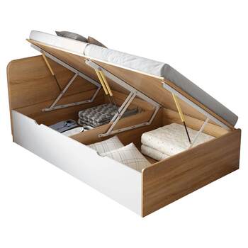 One and a half meter high box single storage children's bed customization