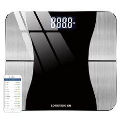 Body fat scales Smart mobile phone household electronic called men and women weight loss accurately measure fat constitution. The human body is called weight scale