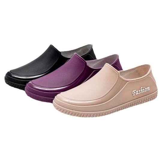 夏季时尚款防滑雨鞋防水鞋女厨师专用软底鞋雨靴厨房工作水鞋胶鞋