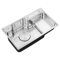 Wrigley kitchen sink under the counter large single tank thickened 304 stainless steel dish basin household dishwashing pool vegetable pool