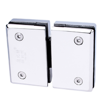Glass bathroom clip no need to dig notch 180 degree hinge shower room 304 stainless steel door clip hinge hinge no need to notch