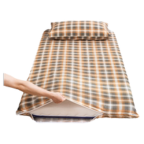 Muji mattress cover pure cotton quilt cover single piece student dormitory single 90x200 cotton mattress cover 0 9