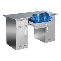 304 stainless steel office desk computer table medical table with drawer operating table dust-free workshop workbench customization
