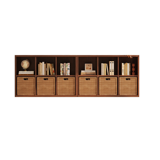 Medium style steel grid cabinet storage cabinet combination bookshelves