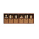 Medium style steel grid cabinet storage cabinet combination bookshelves