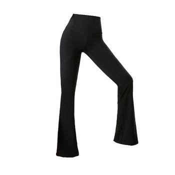 SINSIN boot-flare pants yoga spring high-waist Slim hip-lift trousers black denim casual shark pants for women