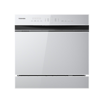 (White Pearl) Toshiba Household Fully Automatic Dishwasher Built-in Disinfection and Drying Integrated 10 Sets White T5W