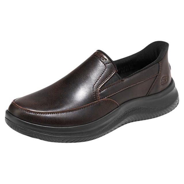 Skechers flash shoes | 2026 spring new men's business casual shoes, comfortable and versatile leather shoes