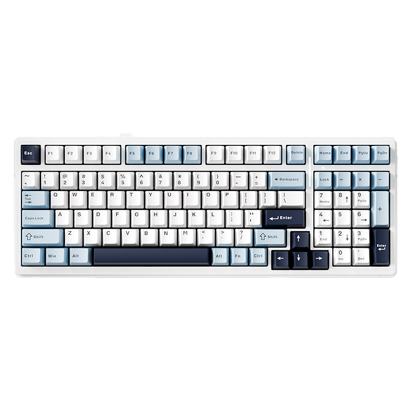 大人上品なおすすめコーデ 上等な (有線、無線 鯨海軸メカニカルキーボード F99Pro Aura キーボード