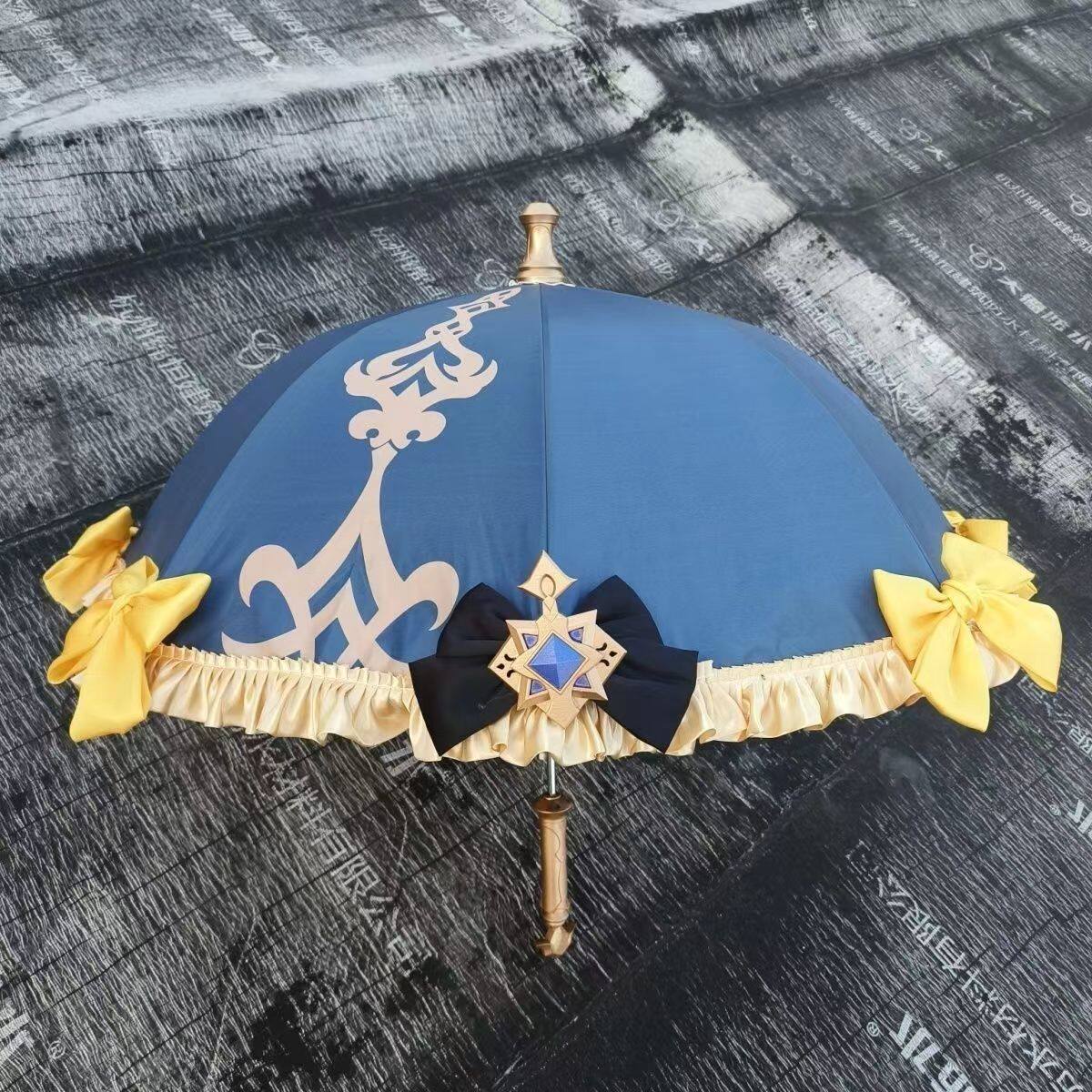 Umbrella Uncle recommends this double-layered, thickened, fresh-looking long-handled sun umbrella perfect for Lolita cosplay, anime, student, and comic conventions.