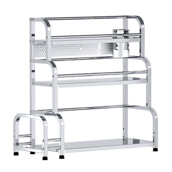 Thickened stainless steel kitchen storage rack