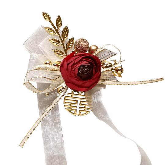 Flor de muñeca de la novia, flor de mano del grupo de la hermana de la dama de honor, alta calidad