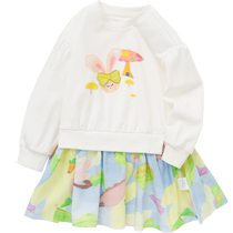 (Caro NiIP model) Balabala childrens clothing girls dress spring baby skirt