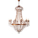 American duplex villa living room crystal chandelier