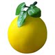 Simulated foam grapefruit model ornaments and decorative props