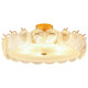 Muting Shell Art Glass French Bedroom Lamp