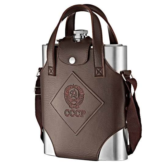 Petaca pequeña rusa de alta gama 3045 portátil engrosada