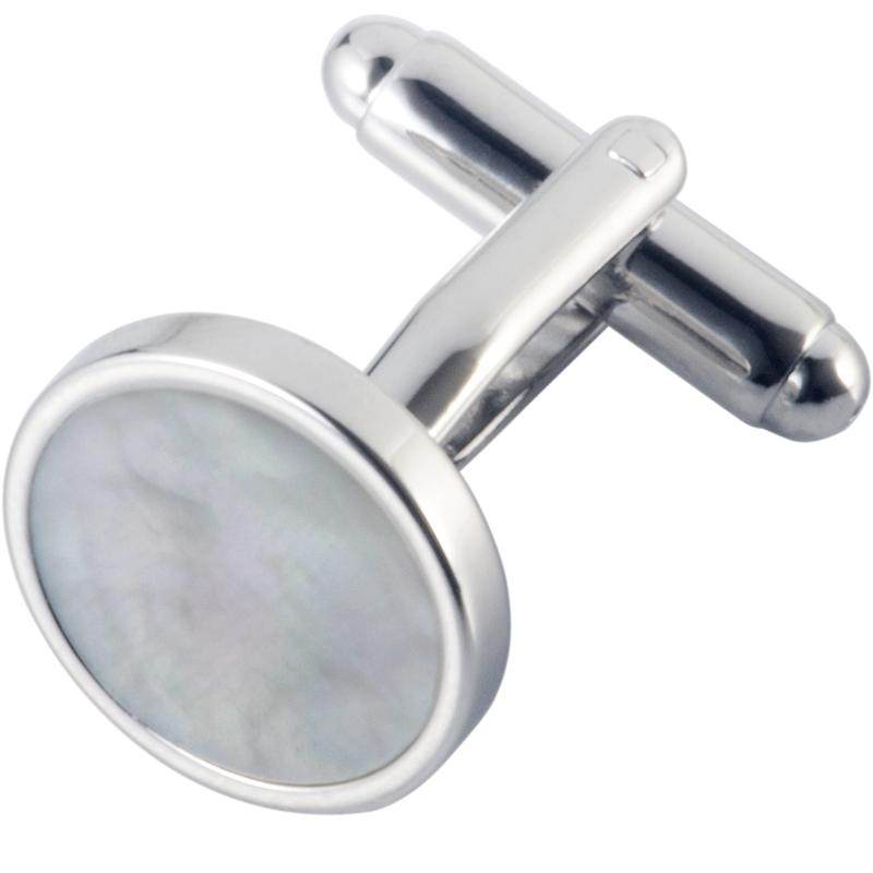 Shell cufflinks, business formal wear, versatile men’s cuff studs