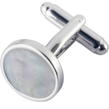 Light-colored shell cufflinks business formal wear versatile men's sleeve nails