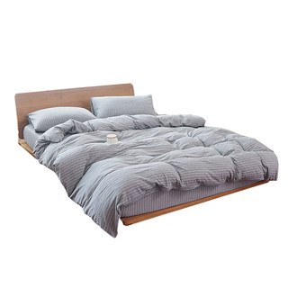 纯棉天竺棉被套单件 裸睡超柔无印全棉针织棉定制宿舍单双人被罩