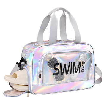 Waterproof wet and dry separation large capacity toiletry bag